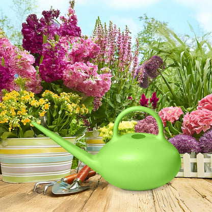 Small Plastic Watering Can - 1/4 Gallon - for Home Plant Garden - Blue