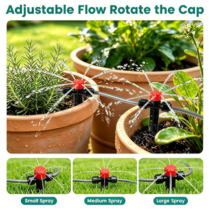 Drip Irrigation System Kit for Garden Watering, 240 ft, Quick-Connect