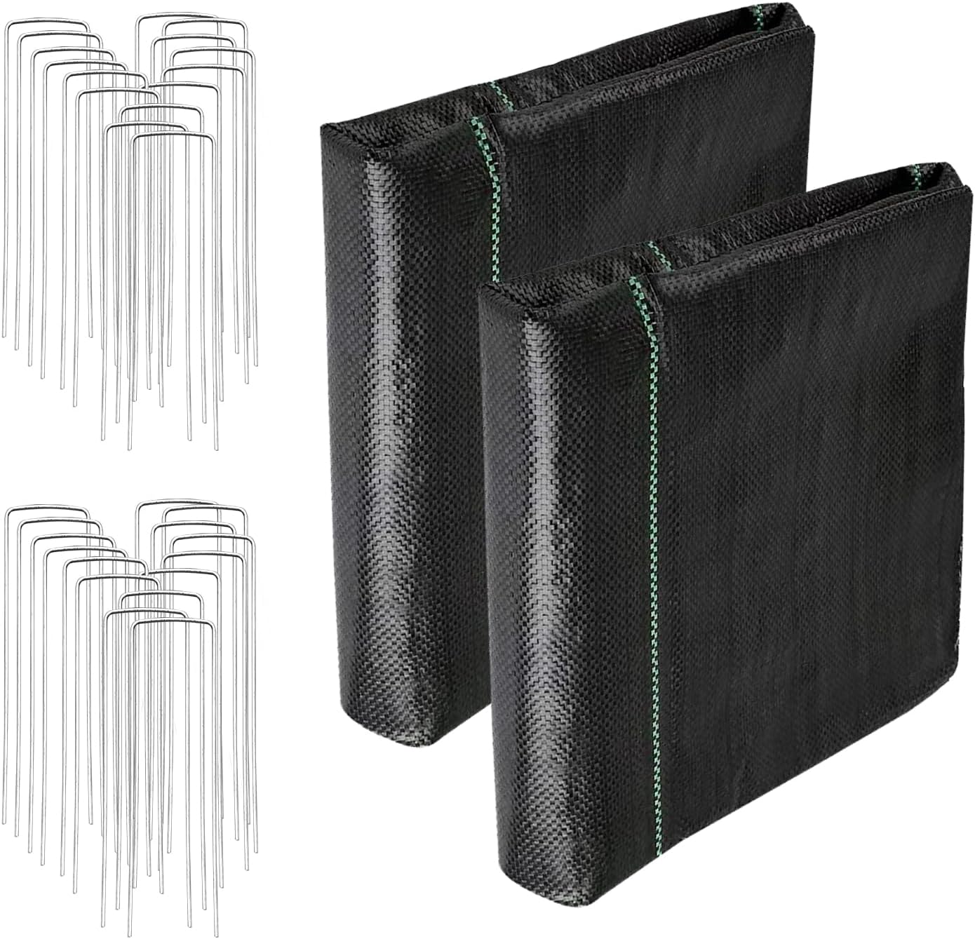 3ftx50ft Weed Barrier Landscape Fabric Heavy Duty，Weed Block Gardening Ground Cover Mat, Weed Control Garden Cloth ，Woven Geotextile Fabric for Underlayment，Commercial Driveway Fabric