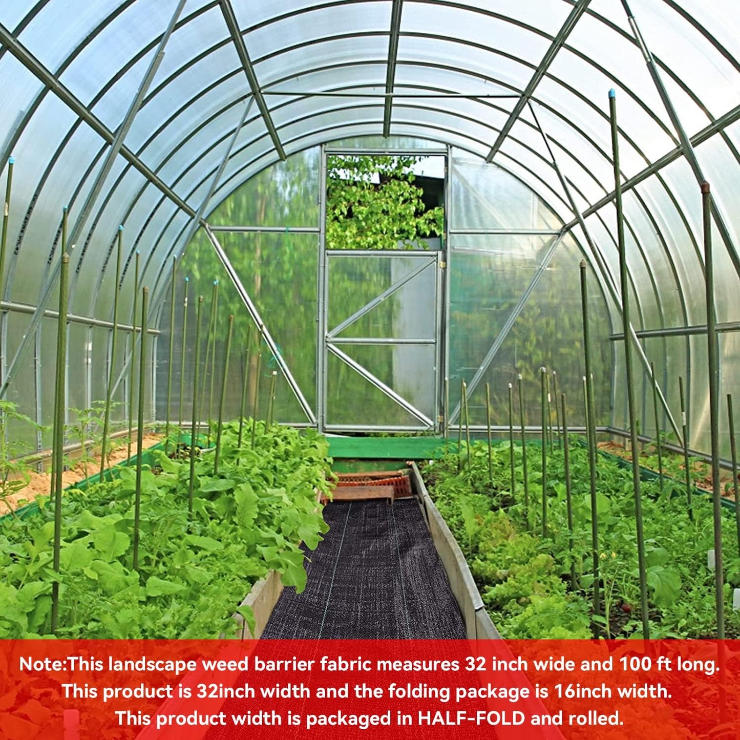 3ftx50ft Weed Barrier Landscape Fabric Heavy Duty，Weed Block Gardening Ground Cover Mat, Weed Control Garden Cloth ，Woven Geotextile Fabric for Underlayment，Commercial Driveway Fabric