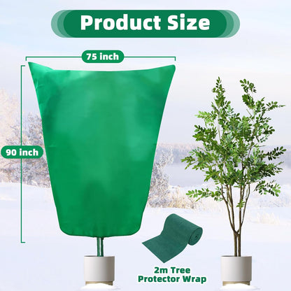 3 Packs Plant Covers Freeze Protection, 47 x 70 Inch 2.47oz/yd² Frost Cloth Shrub Covers with Zipper and Drawstring, Plant Blankets Tree Covers for Outdoor Winter Frost Cold Weather Yellow