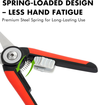 Garden Pruning Shears Floral Scissors with Straight Blade