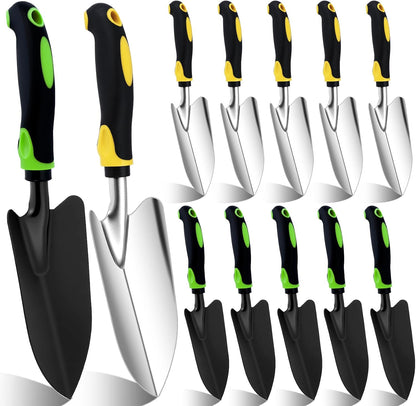 12 Pcs Garden Shovel, Metal Hand Trowel, Aluminum Alloy