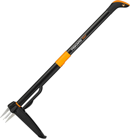 Xact Weed Puller, Length: 1 m, Stainless Steel Handle/Plastic Handle, Black/Orange, 1020126