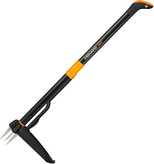 Xact Weed Puller, Length: 1 m, Stainless Steel Handle/Plastic Handle, Black/Orange, 1020126
