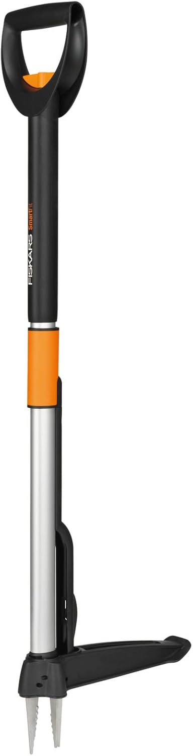 Xact Weed Puller, Length: 1 m, Stainless Steel Handle/Plastic Handle, Black/Orange, 1020126