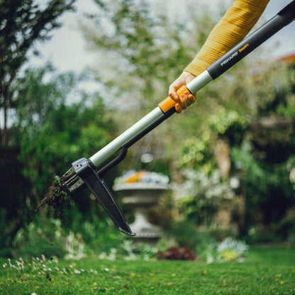 Xact Weed Puller, Length: 1 m, Stainless Steel Handle/Plastic Handle, Black/Orange, 1020126