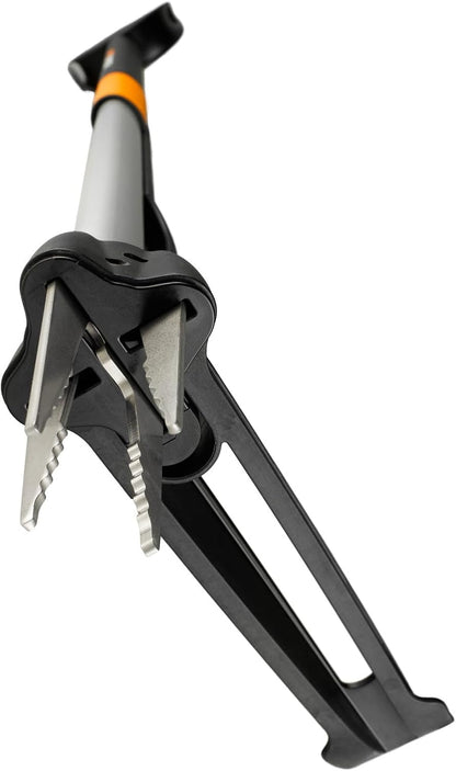 Xact Weed Puller, Length: 1 m, Stainless Steel Handle/Plastic Handle, Black/Orange, 1020126