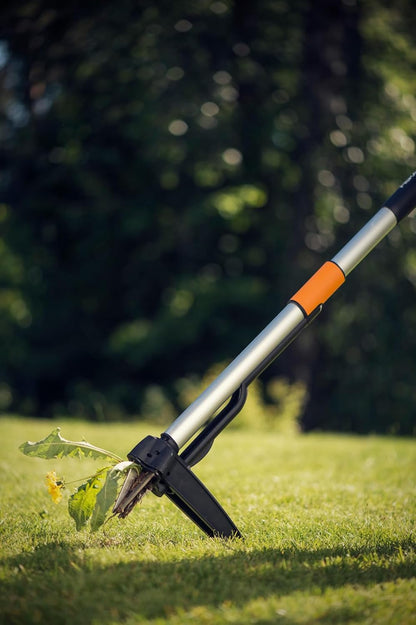 Xact Weed Puller, Length: 1 m, Stainless Steel Handle/Plastic Handle, Black/Orange, 1020126