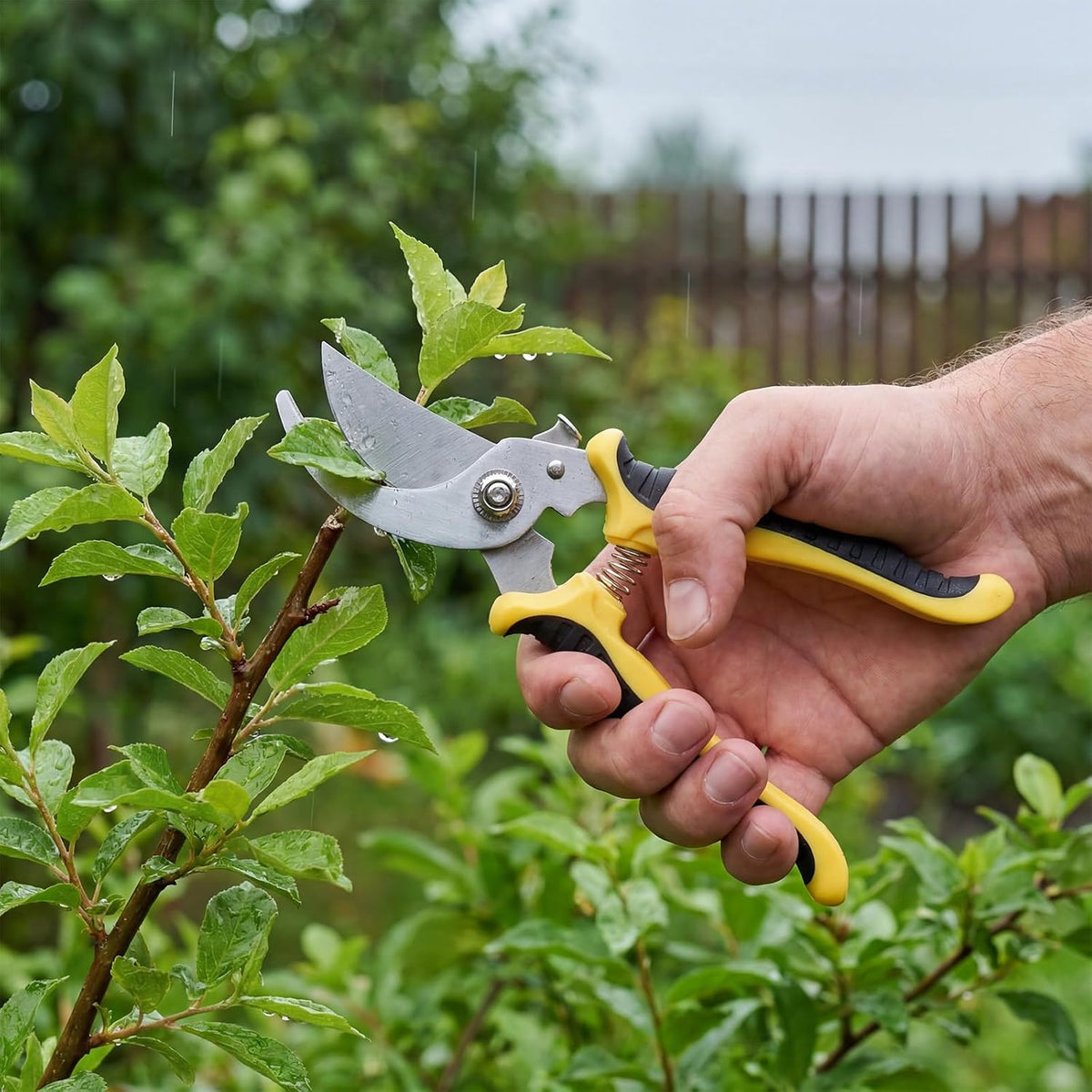 9 Pcs Garden Shears Pruning Garden Clippers Bulk Bypass Pruner Heavy Duty for Gardening Hedge Plant Cutting Flower Scissors for Tree Trimming Bonsai Cutting Fruits Picking(Green)