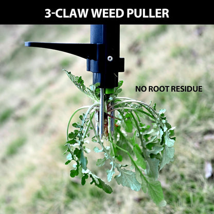39" Long Handle Weed Puller,3-Claw Stand Up Weeder Hand Tool,Ergonomic D-Handle Garden Weeding Tool for Effortless Root Removal,Standup Weed Pulling Tool for Yard Garden Dandelion Crabgrass