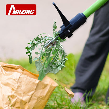 39" Long Handle Weed Puller,3-Claw Stand Up Weeder Hand Tool,Ergonomic D-Handle Garden Weeding Tool for Effortless Root Removal,Standup Weed Pulling Tool for Yard Garden Dandelion Crabgrass