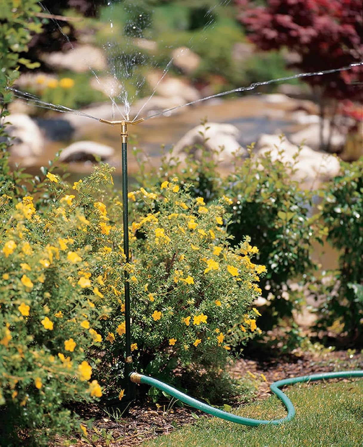 3-Arm High-Rise Lawn Sprinkler, Adjustable Range - 58288