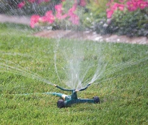 3-Arm High-Rise Lawn Sprinkler, Adjustable Range - 58288