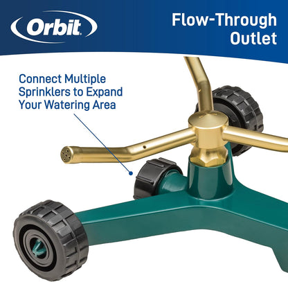 3-Arm High-Rise Lawn Sprinkler, Adjustable Range - 58288