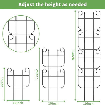 2 Pack Trellis for Climbing Plants Indoor, Expandable Heavy-Duty Metal Trellis for Potted Plants Outdoor, Flowers Vine Ivy, Sturdy Houseplant Pothos Plant Climber Support