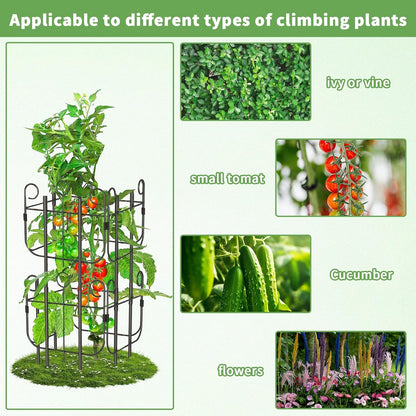 2 Pack Trellis for Climbing Plants Indoor, Expandable Heavy-Duty Metal Trellis for Potted Plants Outdoor, Flowers Vine Ivy, Sturdy Houseplant Pothos Plant Climber Support