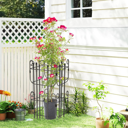 2 Pack Trellis for Climbing Plants Indoor, Expandable Heavy-Duty Metal Trellis for Potted Plants Outdoor, Flowers Vine Ivy, Sturdy Houseplant Pothos Plant Climber Support