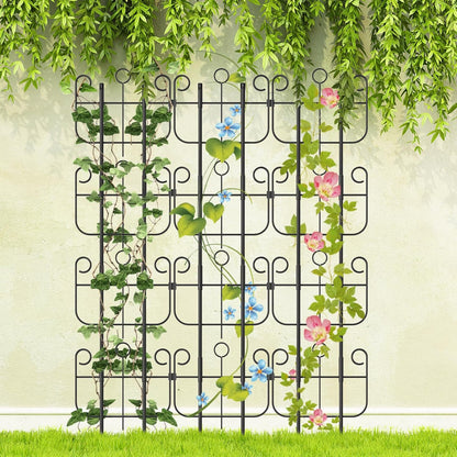 2 Pack Trellis for Climbing Plants Indoor, Expandable Heavy-Duty Metal Trellis for Potted Plants Outdoor, Flowers Vine Ivy, Sturdy Houseplant Pothos Plant Climber Support