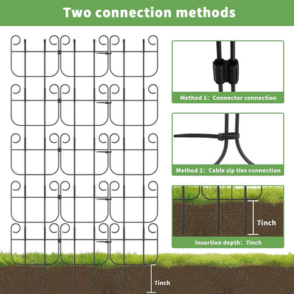 2 Pack Trellis for Climbing Plants Indoor, Expandable Heavy-Duty Metal Trellis for Potted Plants Outdoor, Flowers Vine Ivy, Sturdy Houseplant Pothos Plant Climber Support