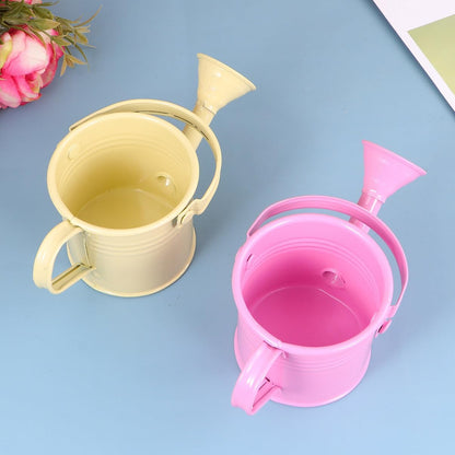 5PCS Mini Watering Cans Kids Metal Watering Can for Indoor Plants, Small Water Can Toddler Gardening Tool Beach Play, Multifunctional Cute Metal Jug for Craft, Home Decor Flower Bucket