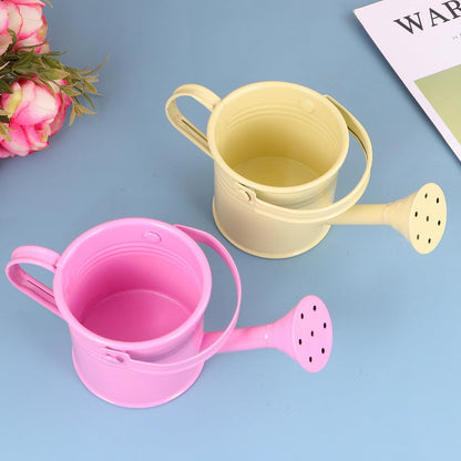 5PCS Mini Watering Cans Kids Metal Watering Can for Indoor Plants, Small Water Can Toddler Gardening Tool Beach Play, Multifunctional Cute Metal Jug for Craft, Home Decor Flower Bucket