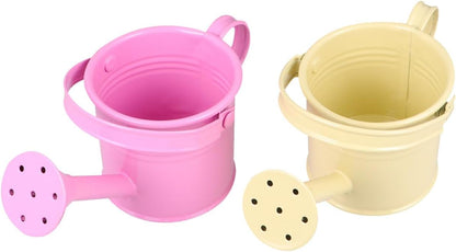 5PCS Mini Watering Cans Kids Metal Watering Can for Indoor Plants, Small Water Can Toddler Gardening Tool Beach Play, Multifunctional Cute Metal Jug for Craft, Home Decor Flower Bucket