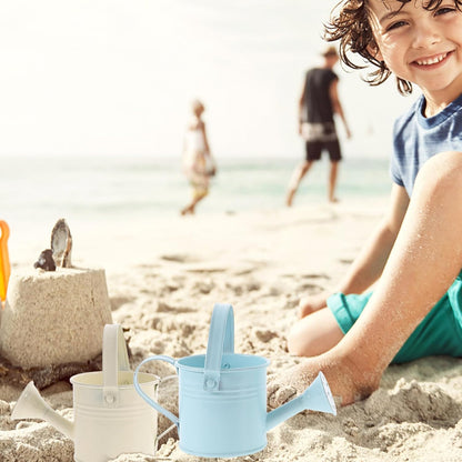 5PCS Mini Watering Cans Kids Metal Watering Can for Indoor Plants, Small Water Can Toddler Gardening Tool Beach Play, Multifunctional Cute Metal Jug for Craft, Home Decor Flower Bucket