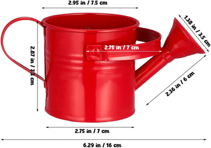 5PCS Mini Watering Cans Kids Metal Watering Can for Indoor Plants, Small Water Can Toddler Gardening Tool Beach Play, Multifunctional Cute Metal Jug for Craft, Home Decor Flower Bucket
