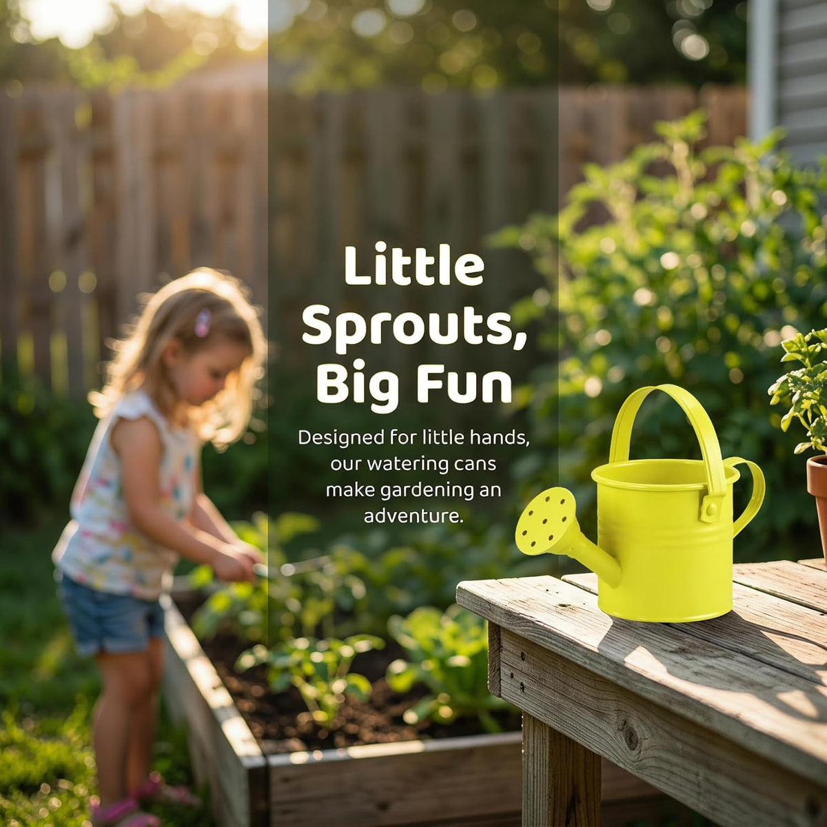 5PCS Mini Watering Cans Kids Metal Watering Can for Indoor Plants, Small Water Can Toddler Gardening Tool Beach Play, Multifunctional Cute Metal Jug for Craft, Home Decor Flower Bucket