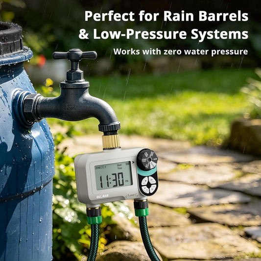 Zero Pressure Water Timer, Brass Sprinkler Timer for Garden Hose