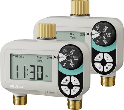 Zero Pressure Water Timer, Brass Sprinkler Timer for Garden Hose