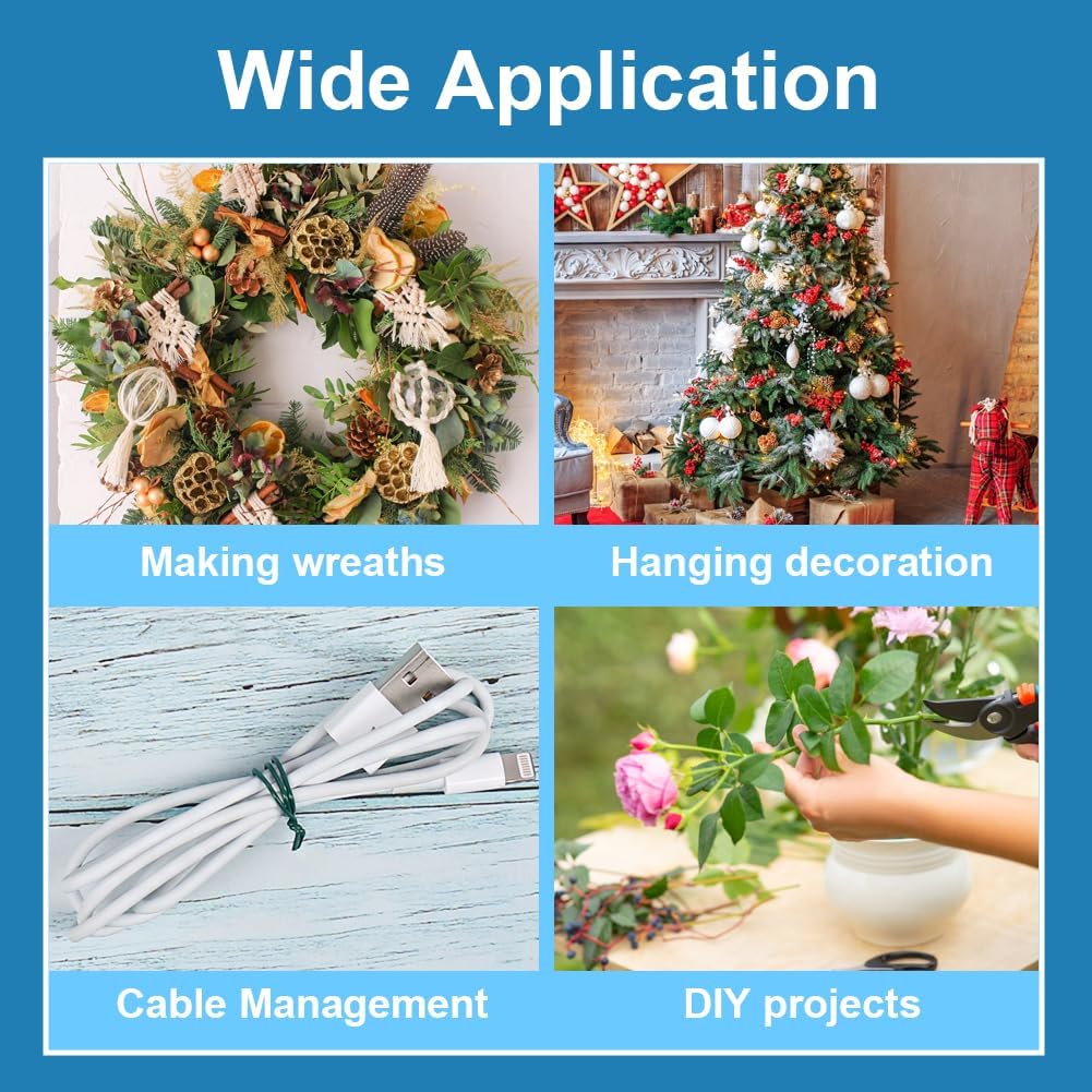 328ft Plant Twist Ties, Garden Wire for Tomato Climbing Plants