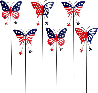 Metal Flowers for Outside, 2 Pack Sunflower Garden Stakes