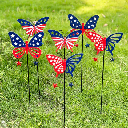 Metal Flowers for Outside, 2 Pack Sunflower Garden Stakes