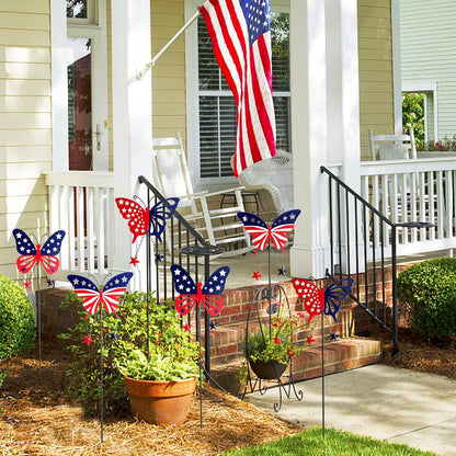 Metal Flowers for Outside, 2 Pack Sunflower Garden Stakes