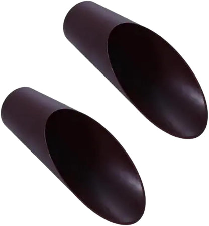 2Pcs Coffee Color Bonsai Soil Scoops, Plastic Garden Soil Scoops,Garden Potted Plant Succulent Planting Tool Gifts Tool