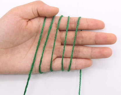 Garden Twine, 656 Feet 2mm Green Jute Twine for Gardening, Plant Ties for Climbing Plants, Tomatoes, Vegetables, Crafts