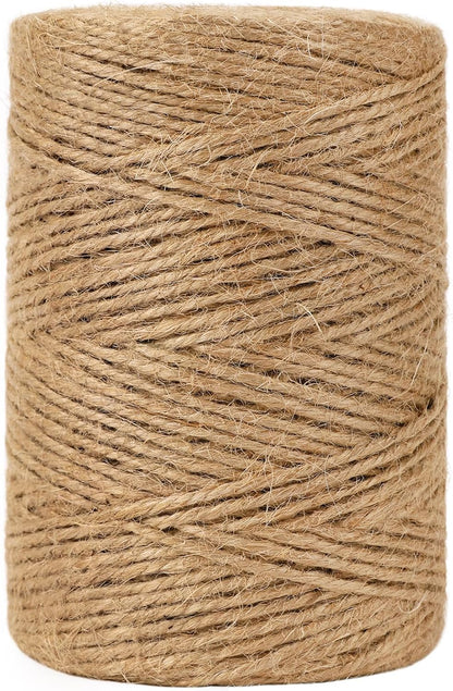 Garden Twine, 656 Feet 2mm Green Jute Twine for Gardening, Plant Ties for Climbing Plants, Tomatoes, Vegetables, Crafts