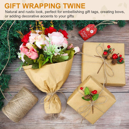 Garden Twine, 656 Feet 2mm Green Jute Twine for Gardening, Plant Ties for Climbing Plants, Tomatoes, Vegetables, Crafts