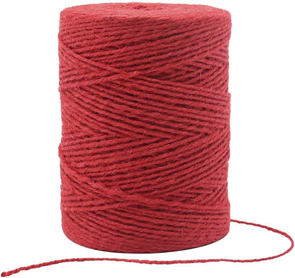 Garden Twine, 656 Feet 2mm Green Jute Twine for Gardening, Plant Ties for Climbing Plants, Tomatoes, Vegetables, Crafts