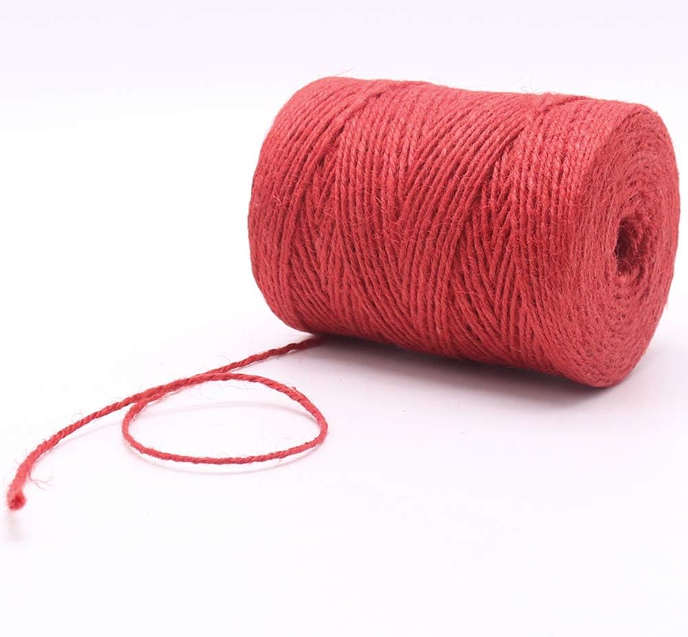 Garden Twine, 656 Feet 2mm Green Jute Twine for Gardening, Plant Ties for Climbing Plants, Tomatoes, Vegetables, Crafts