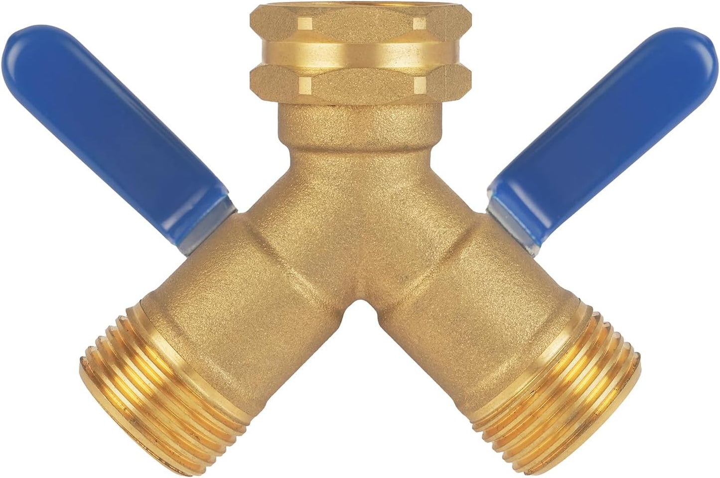 Hose Splitter 2 Way Heavy Duty, Full Flow Garden Hose Splitter