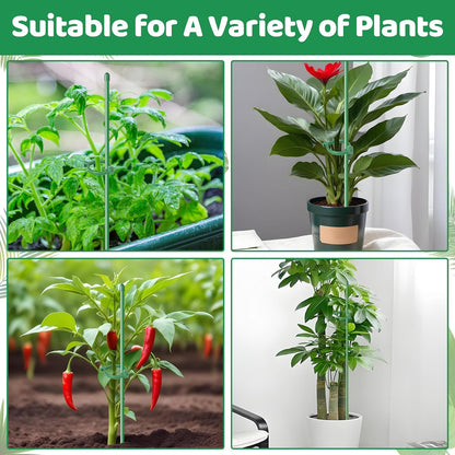 16inch & 12inch Adjustable Plant Stakes, 18Pcs Plant Supports Plant Sticks
