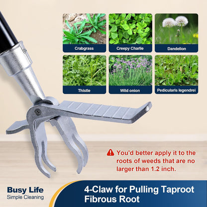 Weed Puller Tool Stand Up Weed Remover Tool 62.59"