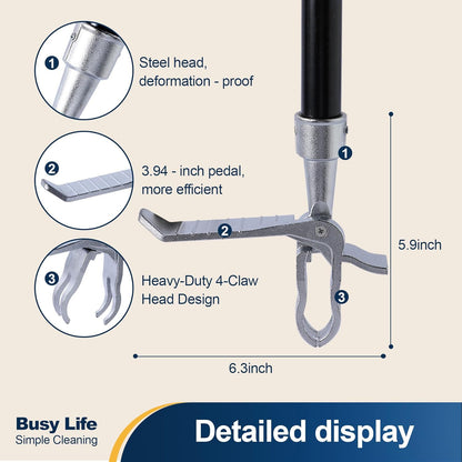 Weed Puller Tool Stand Up Weed Remover Tool 62.59"