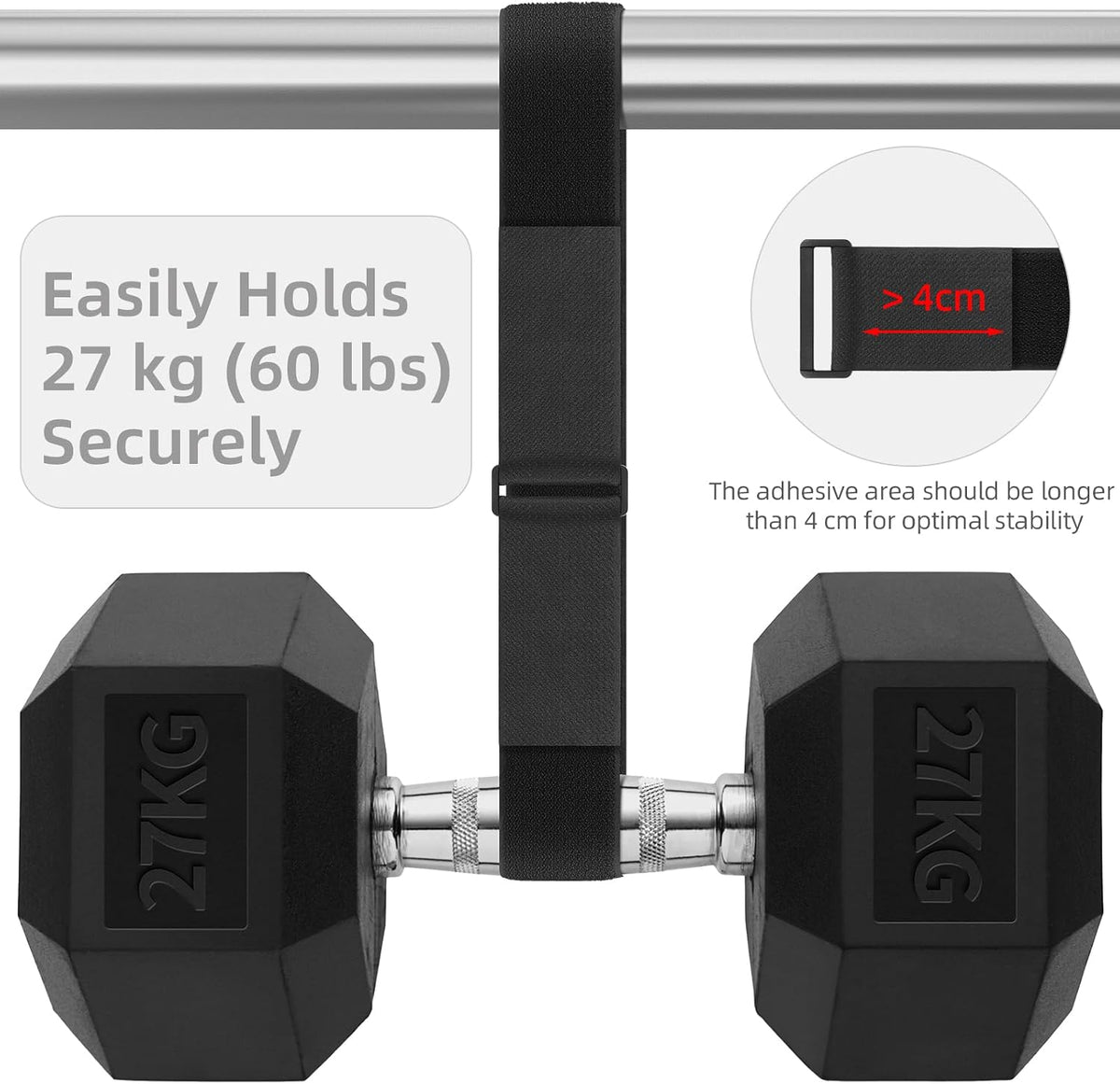 2''x 16Ft Heavy Duty Hook and Loop Straps with 15 Buckles