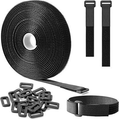 2''x 16Ft Heavy Duty Hook and Loop Straps with 15 Buckles