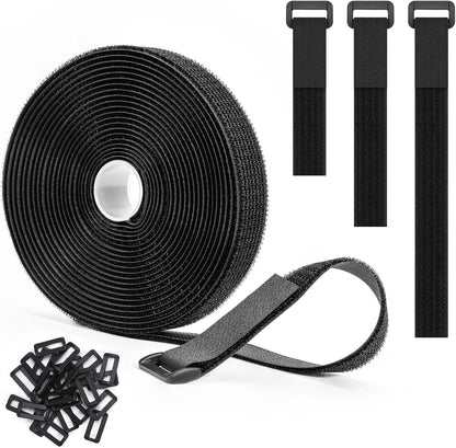 2''x 16Ft Heavy Duty Hook and Loop Straps with 15 Buckles