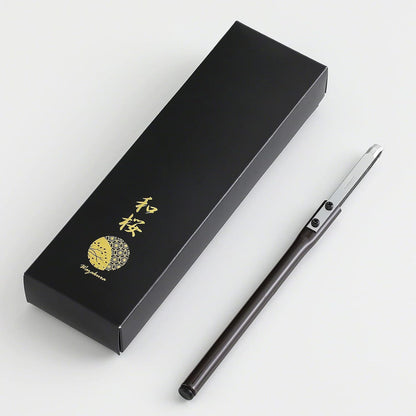 Wazakura Bonsai Triangle Shaped Double Edge Jin Knife 8.2 inches (210 mm) Made in Japan, Deadwood Carving Tool, Japanese Bark Scraper - Triangle Shape